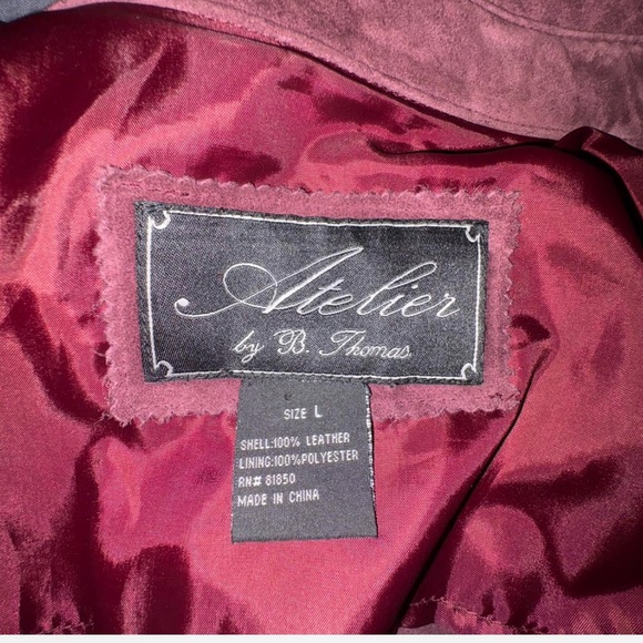 Suede Button-Up Jacket - Picture 2 of 3